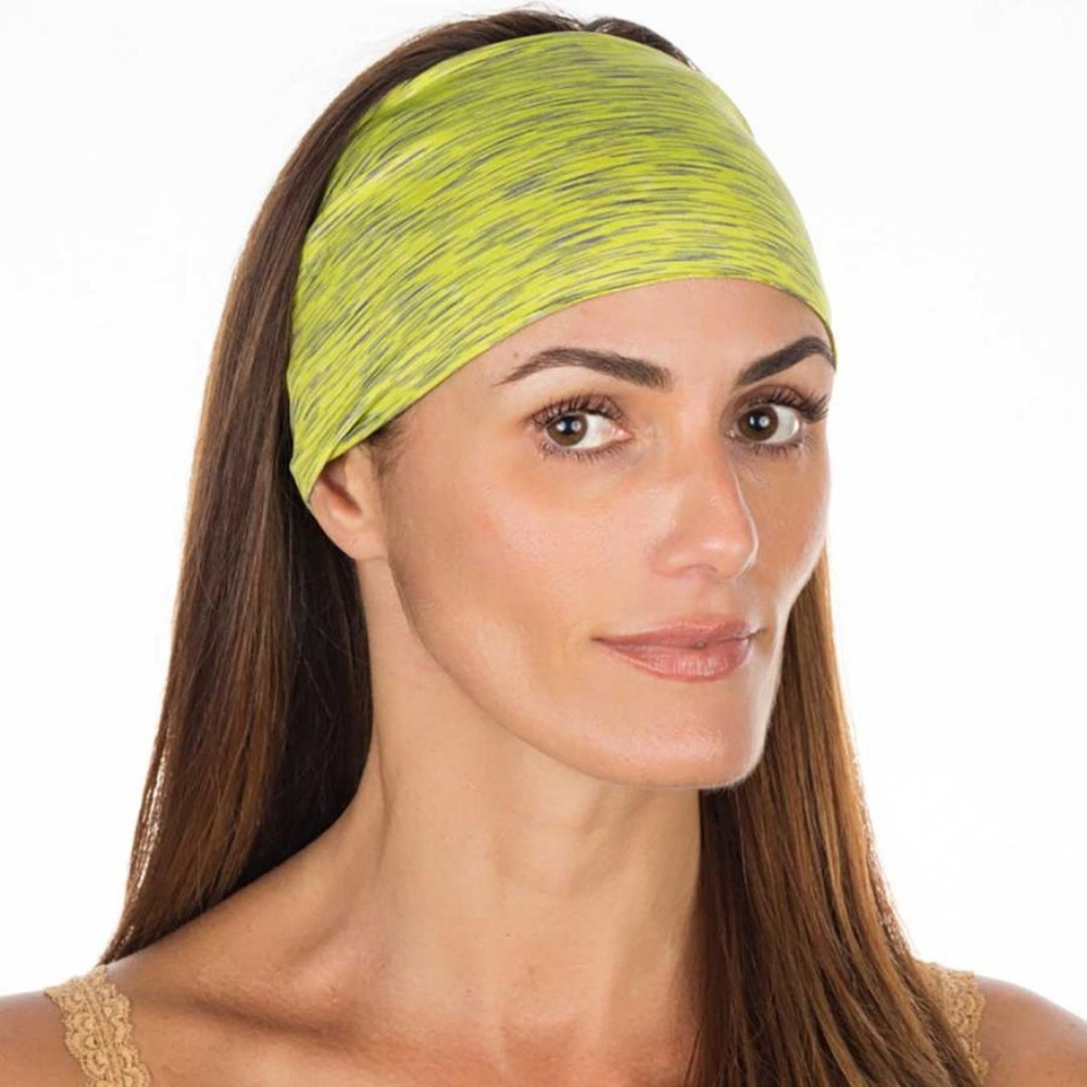 Vero Brava headband in bright yellow & gray